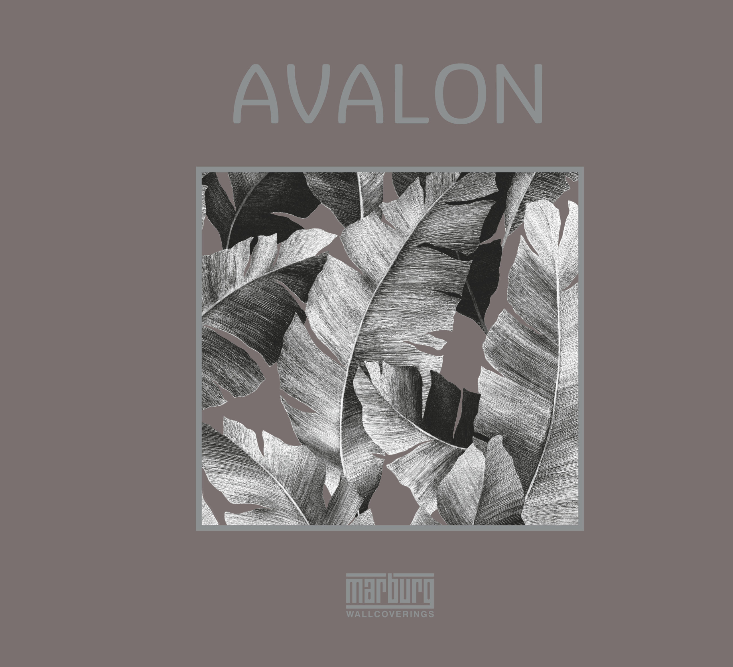 Avalon Marburg Tapete Avalon 31624 Grand Feuillage Argent Blanc Métallique Papier-Peint 