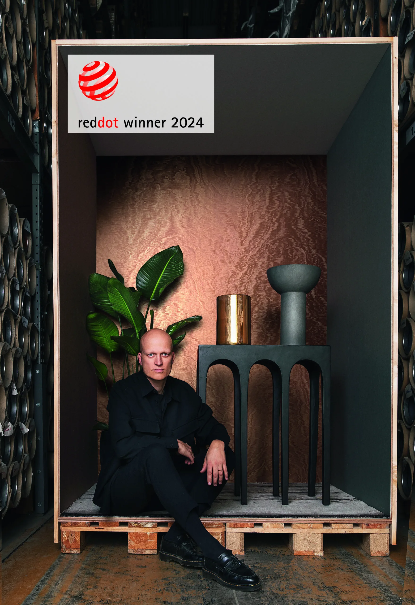 Felix Diener con il Red Dot Award per ECLECTIC