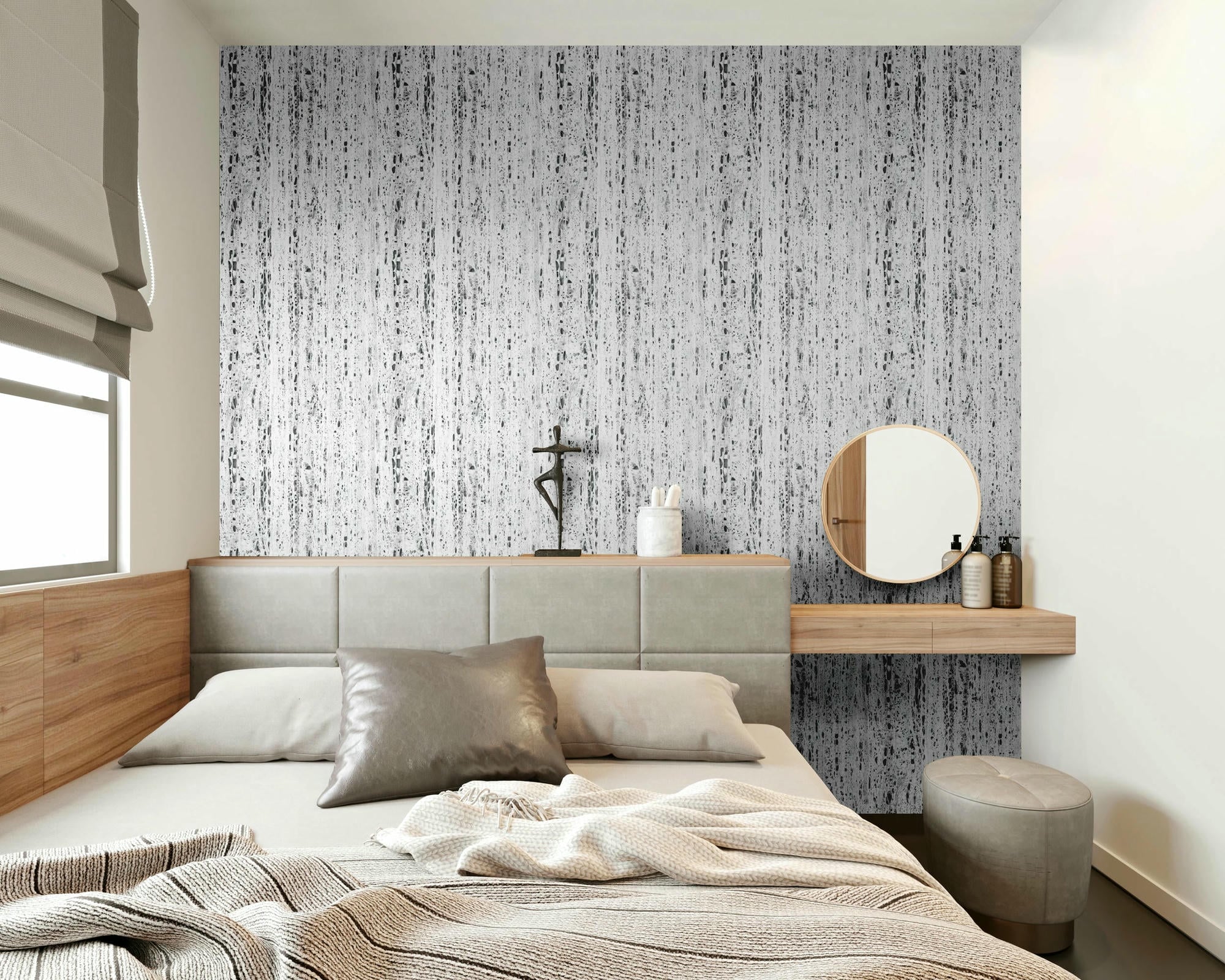 3d render of home interior, bedroom